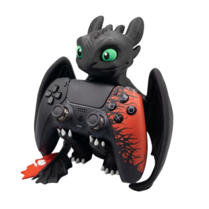 Night Fury Gaming Controller & Mobile Holder – Dragon Desk Stand