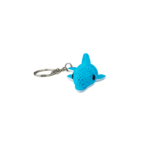 Articulated Dolphin Keyring | Flexi 3D Printed Dolphin Keychain | Made in the UK