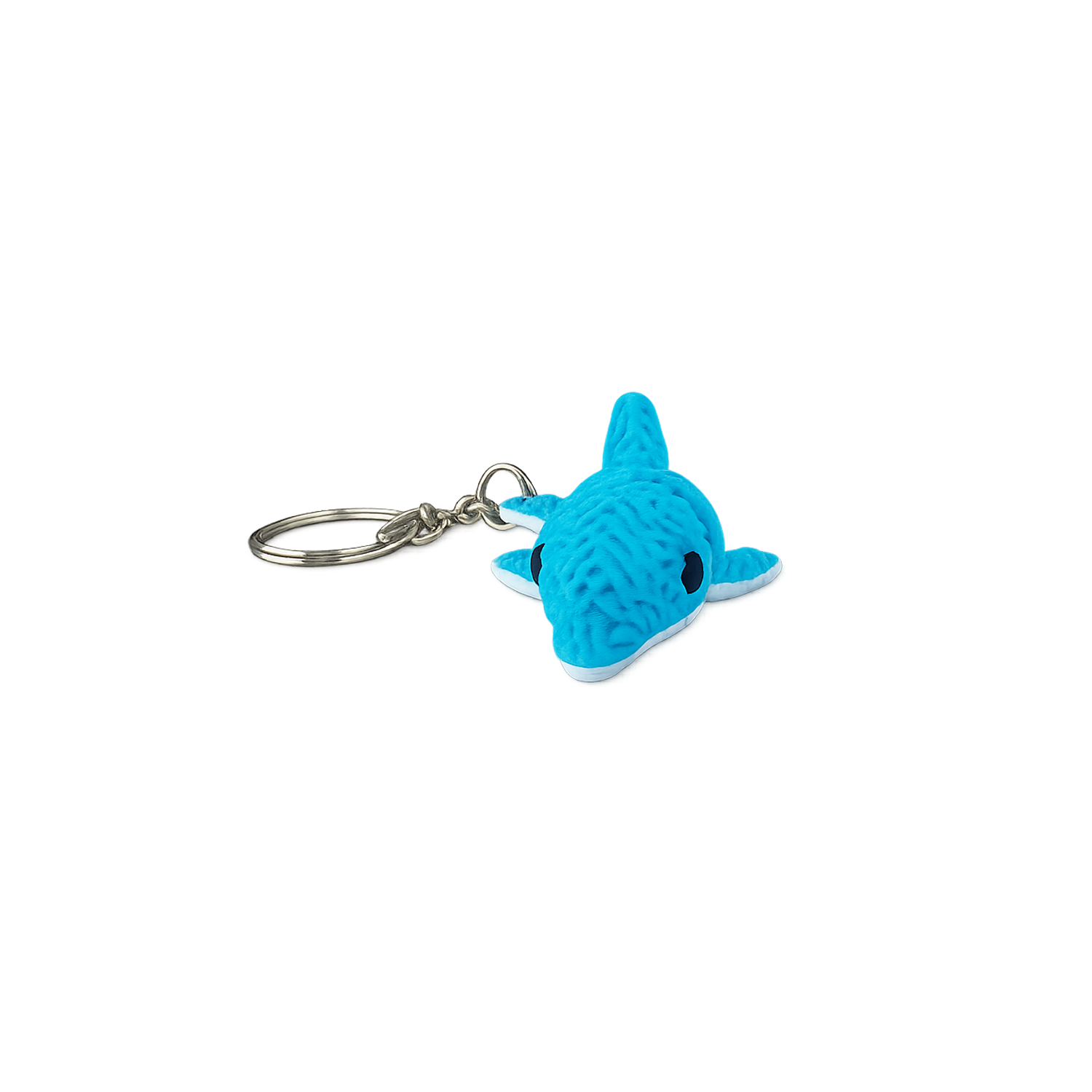 Articulated Dolphin Keyring | Flexi 3D Printed Dolphin Keychain | Made in the UK